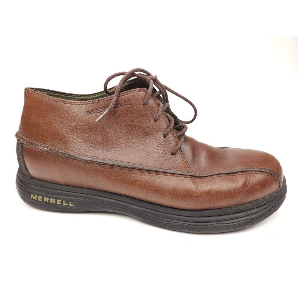 Merrell "Topo Rail" Chukka Brown Leather Shoes Boots Men's Size 10